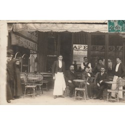 PARIS 03 Café " Saint Aignan " tenu par Riallan au 68 boulevard Sébastopol 1909