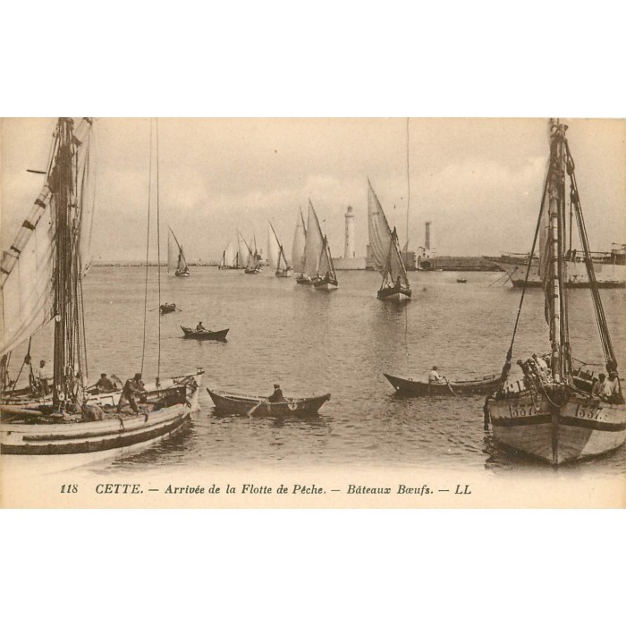 Carte Postale Ancienne Bateau de peche