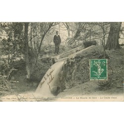 95 VIARMES 3 x cpa Chute d'eau Moulin de Giez avec Château et Panorama 1908