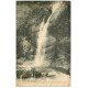 carte postale ancienne 15 SAINT-CIRGUES. Cascade sur la Jordanne avec Visiteurs