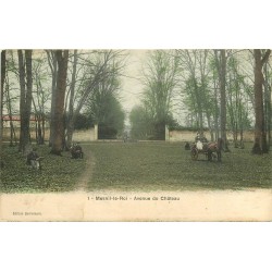 78 MESNIL-LE-ROI. Attelage Avenue du Château