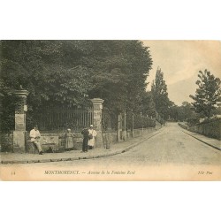 2 x Cpa 95 MONTMORENCY. Avenue Fontaine Renée 1910 et Justice de Paix