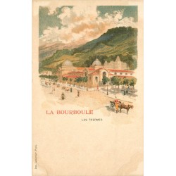 2 x Cpa 63 LA BOURBOULE. Thermes et Villa vers 1900