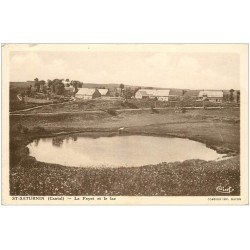 carte postale ancienne 15 SAINT-SATURNIN. Le Fayet et le Lac 1939