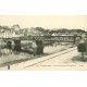 2 x Cpa 95 PONTOISE. Place Hôtel de Ville 1903 et Pont métallique 1914