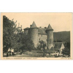 carte postale ancienne 15 SENEZERGUE. Le Château près Junhac