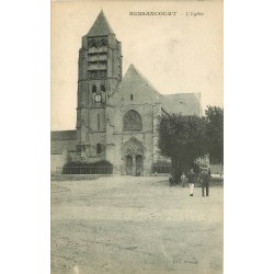 95 BESSANCOURT. L'Eglise et le Facteur de dos