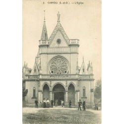 78 CHATOU. L'Eglise belle animation