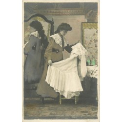 Série de 5 Cpa sur une " JEUNE FEMME " par Ned vers 1900