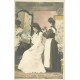 Série de 5 Cpa sur une " JEUNE FEMME " par Ned vers 1900