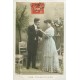 5 Cpa sur " Couple, la Cour, les Fiançailles, le Mariage... " par Arjalew photographe 1907