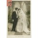 5 Cpa sur " Couple, la Cour, les Fiançailles, le Mariage... " par Arjalew photographe 1907