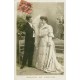 5 Cpa sur " Couple, la Cour, les Fiançailles, le Mariage... " par Arjalew photographe 1907