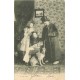 2 Cpa Enfants déguisés et poupée cassée 1904