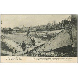 carte postale ancienne 02 SOISSONS. Pont de Soissons 1917