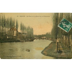 77 MELUN. Pont et Quai de la Courtille