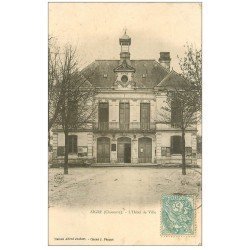 carte postale ancienne 16 AIGRE. Hôtel de Ville. Carte Pionnière 1903