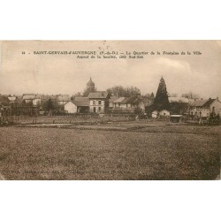 63 SAINT-GERVAIS-D'AUVERGNE. Le Quartier de la Fontaine de la Ville 1938