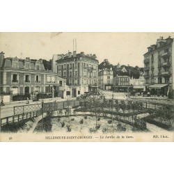 94 VILLENEUVE-SAINT-GEORGES. Jardin de la Gare avec Modern Hôtel Restaurant