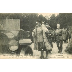 08 MEZIERES. Le Kronprinz après la Revue au Square Bayard en Juin 1918