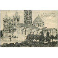 carte postale ancienne 16 ANGOULEME. Cathédrale. tampon Militaire 1915