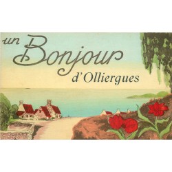 63 OLLIERGUES. Un Bonjour fantaisie 1929