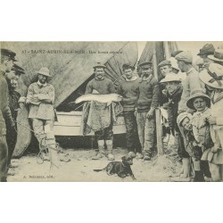 14 SAINT-AUBIN-SUR-MER. Une bonne capture Pêcheurs et marsouin 1910