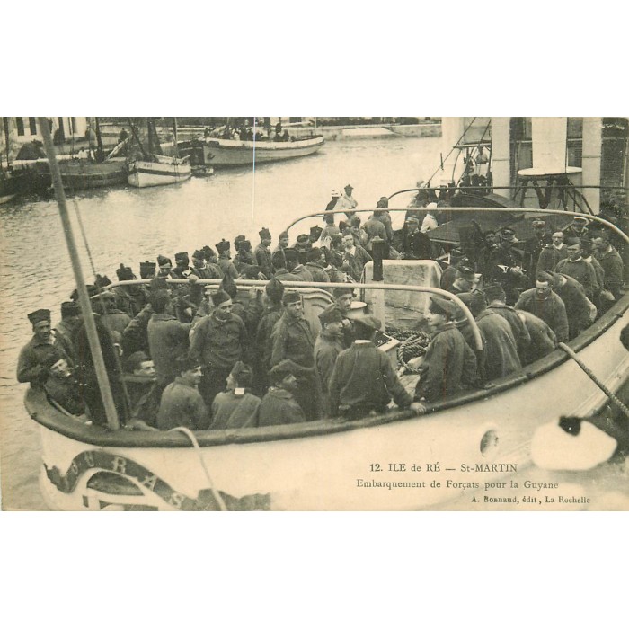 Bateaux - CPA, Ile d'Aix, embarquement de Napoléon sur le "Bellerophon&quot