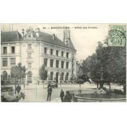 carte postale ancienne 16 ANGOULEME. Hôtel des Postes 1907. P.T.T