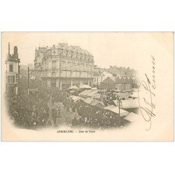 carte postale ancienne 16 ANGOULEME. Jour de Foire. Carte Pionnière vers 1900