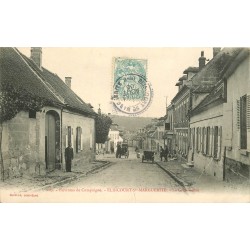 2 x Cpa 60 ELINCOURT-SAINTE-MARGUERITE. Grande Rue 1905 et rue du Rhône 1912