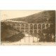 carte postale ancienne 01 Cize. Train sur le Viaduc. Bugey