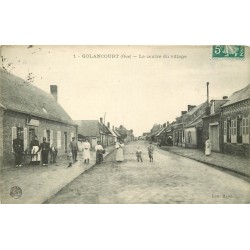 60 GOLANCOURT. Le centre du Village 1910 avec Tabac Buvette Touret pour Mr Rolet