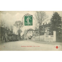 94 FONTENAY-SOUS-BOIS. Rue du Parc avec tramway électrique 1908