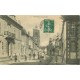 51 SEZANNE. Grande Rue bien animée 1907 destinataire Rolet boucher à Paris