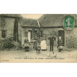 72 MELLERAY. Hôtel Restaurant Vins Liqueurs Saint-Pierre tenu par Jousse 1913