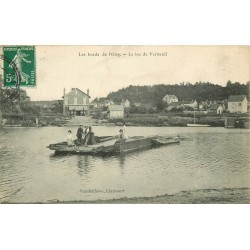 60 VERNEUIL. Le Bac sur les bords de l'Oise 1908