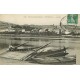 95 VETHEUIL. Les barges du Passeur au Bac vers 1908