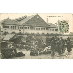 18 BOURGES. Les Halles 1907