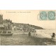 2 x Cpa 14 VILLERS-SUR-MER. Villa Siana avec personnage et Plage à marée montante 1904