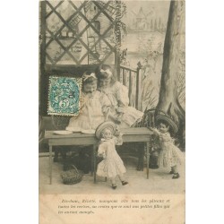 JOUETS. Série de 6 Cpa sur la Dînette des Poupées 1904