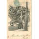 KÜNZLI TRANSPORTS. Voiture de course en hippomobile vers 1904