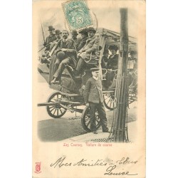 KÜNZLI TRANSPORTS. Voiture de course en hippomobile vers 1904