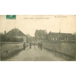 03 LUNEAU. Ecole et Route de Digoin 1912