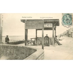 14 SAINT-AUBIN. La pierre au Poisson 1905