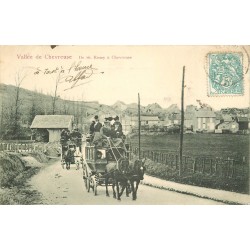 78 VALLEE DE CHEVREUSE. Attelage diligences de Saint-Remy à Chevreuse 1904