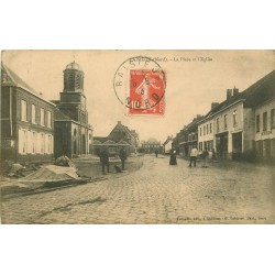 59 BAISIEUX. Eglise sur la Place 1913