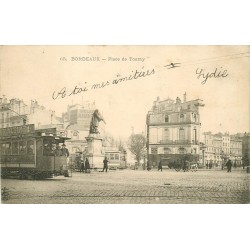 33 BORDEAUX. Tramways électrique Place de Tourny 1904