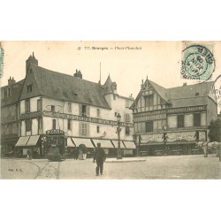 18 BOURGES. Place Planchat Cordonnerie Véritable et Tramway