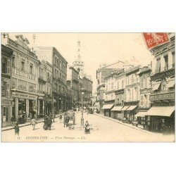 carte postale ancienne 16 ANGOULEME. Place Marengo 1909 à la Grande Maison